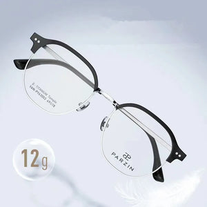 PARZIN Titanium Myopia Glasses Frame Women Retro Polygon Prescription Eyeglasses Men Round Optical Spectacles Eyewear 63003