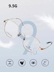 PARZIN Titanium Myopia Optical Glasses Frame Men Round Women Prescription Eyeglasses Frame  Korean Eyewear 61021