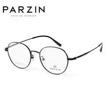 Load image into Gallery viewer, PARZIN Titanium Myopia Optical Glasses Frame Men Round Women Prescription Eyeglasses Frame  Korean Eyewear 61021