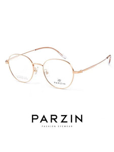 PARZIN Titanium Myopia Optical Glasses Frame Men Round Women Prescription Eyeglasses Frame  Korean Eyewear 61021