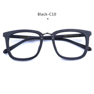 POSESION Glasses Frames only for Men Square Wood Myopia Prescription Eyeglasses Male Optical Frame Eyewear oculos grau masculino
