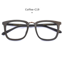 Load image into Gallery viewer, POSESION Glasses Frames only for Men Square Wood Myopia Prescription Eyeglasses Male Optical Frame Eyewear oculos grau masculino