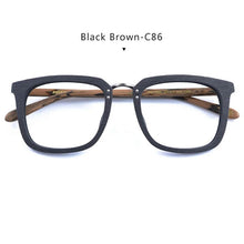 Load image into Gallery viewer, POSESION Glasses Frames only for Men Square Wood Myopia Prescription Eyeglasses Male Optical Frame Eyewear oculos grau masculino
