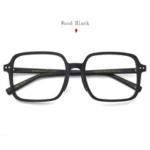 Load image into Gallery viewer, POSESION Oversized Wood Prescription Glasses Square Glasses Frames Men Optical Myopia Medical Eyeglasses Decorative Glasses