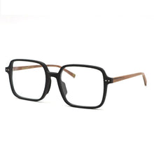 Load image into Gallery viewer, POSESION Oversized Wood Prescription Glasses Square Glasses Frames Men Optical Myopia Medical Eyeglasses Decorative Glasses