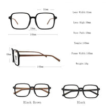 Load image into Gallery viewer, POSESION Oversized Wood Prescription Glasses Square Glasses Frames Men Optical Myopia Medical Eyeglasses Decorative Glasses