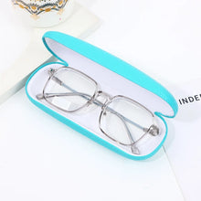 Load image into Gallery viewer, PU Leather Glasses Case Solid Color Glasses Protection Eyeglass Box Hard Shell Eyewear Cases Women