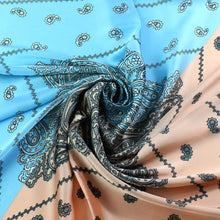 Load image into Gallery viewer, Paisley Bandana Square Silk Scarf Satin Winter Scarves For Women Men Print Pastel Luxury Patchwork Ladies Decorative 70cm x 70cm