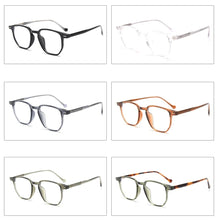 Load image into Gallery viewer, Peekaboo korean  tr90 glasses female clear lens acetate square glasses frame for men brown black retro style accessories
