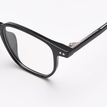 Load image into Gallery viewer, Peekaboo korean  tr90 glasses female clear lens acetate square glasses frame for men brown black retro style accessories