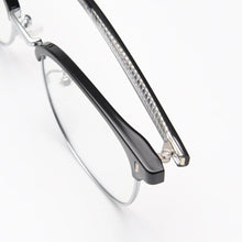 Load image into Gallery viewer, Peekaboo korean style retro glasses frame for men half rim male tr90 glasses for women acetate   brown leopard