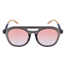 Load image into Gallery viewer, Peekaboo retro style oval sunglasses for women leopard orange ladies sun glasses for men uv400 female decoration 2024