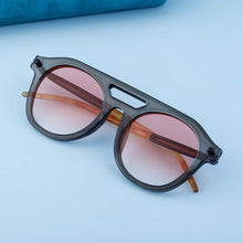 Load image into Gallery viewer, Peekaboo retro style oval sunglasses for women leopard orange ladies sun glasses for men uv400 female decoration 2024