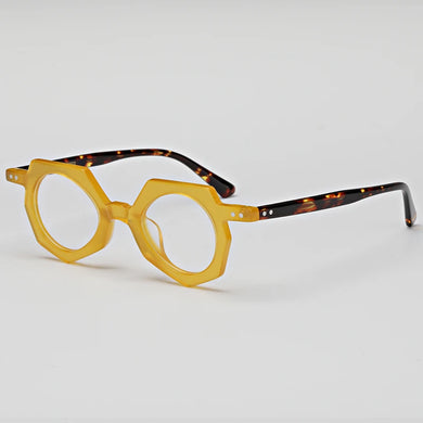 Personality Oval acetate eyeglasses Myopia Prescription glasses frame Men designer brand women eyewear