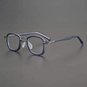 Personalized   Brand Acetate Titanium Glasses Men Square Original Quality Frame Spectacles Eyeglasses Women Eyewear