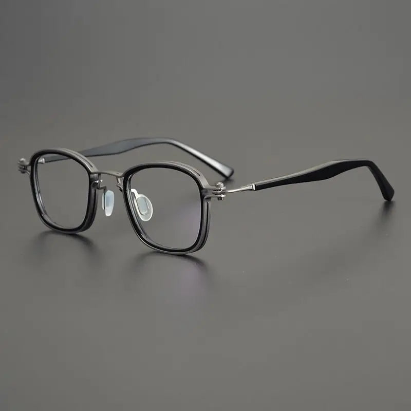 Personalized   Brand Acetate Titanium Glasses Men Square Original Quality Frame Spectacles Eyeglasses Women Eyewear
