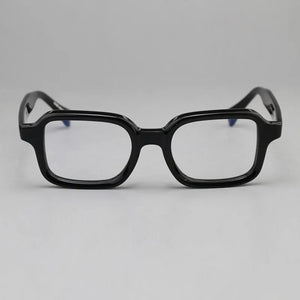 Personalized Retro Rectangular Glasses Frame 129F Men Women Classic Handmade Eyeglasses Top Quality Premium Prescription Eyewear