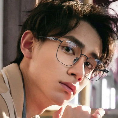 Photochromic Eyeglasses Anti Radiation Metal Frame Transitional Sunglasses Anti Blue Light INS Computer Eyewear