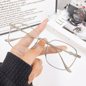 Photochromic Eyeglasses Anti Radiation Metal Frame Transitional Sunglasses Anti Blue Light INS Computer Eyewear