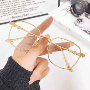 Photochromic Eyeglasses Anti Radiation Metal Frame Transitional Sunglasses Anti Blue Light INS Computer Eyewear