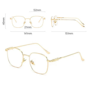 Photochromic Eyeglasses Anti Radiation Metal Frame Transitional Sunglasses Anti Blue Light INS Computer Eyewear