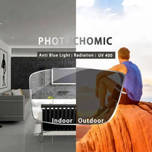 Load image into Gallery viewer, Photochromic Eyeglasses Anti Radiation Metal Frame Transitional Sunglasses Anti Blue Light INS Computer Eyewear