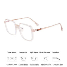 Load image into Gallery viewer, Photosensitive Discoloration Anti-Blue Light Glasses Blue Ray Blocking Ultralight Computer Goggles Eye Protection Metal
