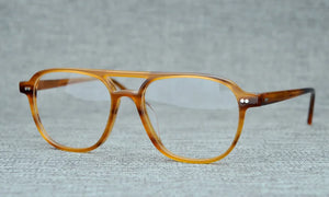 Pilot Style Acetate Optical Glasses frame Women Brand Designer Square Prescription Eyeglasses Male spectacles oculos de grau