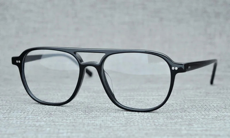 Pilot Style Acetate Optical Glasses frame Women Brand Designer Square Prescription Eyeglasses Male spectacles oculos de grau