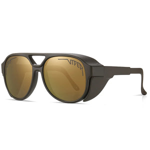 Pit Viper Sport Goggles Polarized Sunglasses Mens Women Outdoor Oval Sun glasses UV400 Riding Wide View Mtb Eyeglasses With Box