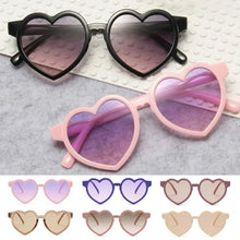 Load image into Gallery viewer, Plastic Heart-shaped Sunglasses Trendy UV400 Colorful Party Sun Glasses Shades Heart Glasses for Boys &amp; Girls