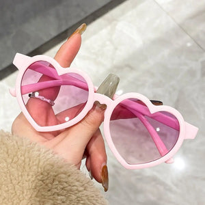 Plastic Heart-shaped Sunglasses Trendy UV400 Colorful Party Sun Glasses Shades Heart Glasses for Boys & Girls