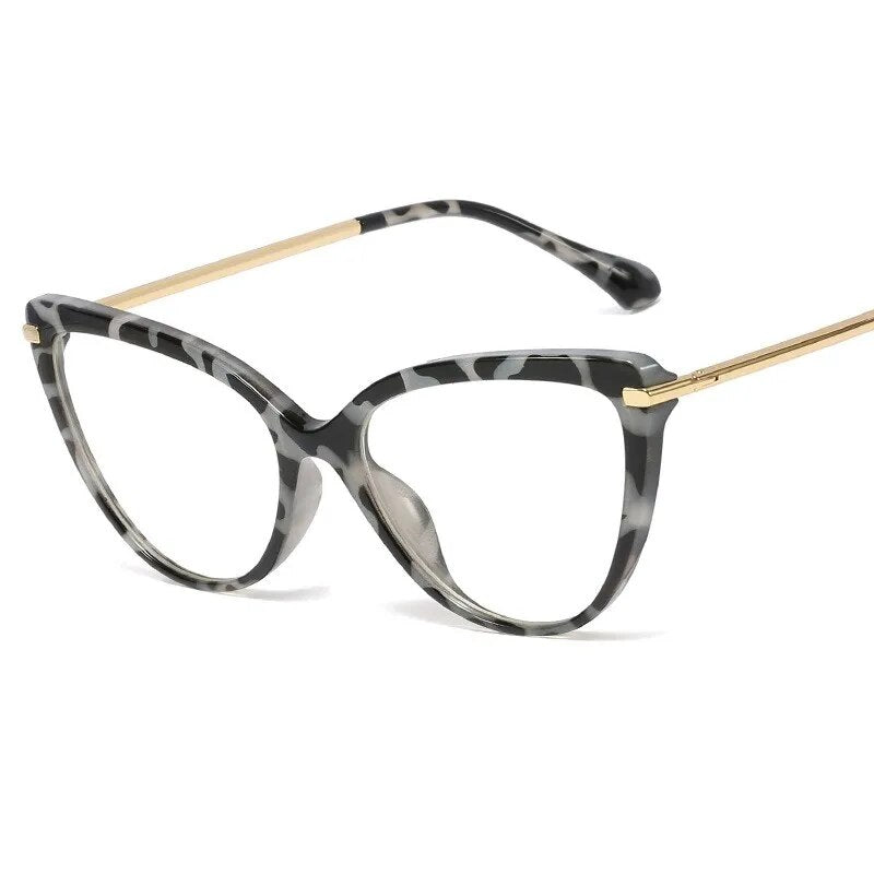 Plastic Titanium Retro Cat Eye Glasses Frames Men Women Optical Computer Glasses