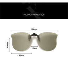 Load image into Gallery viewer, Polarized Clip On Sunglasses Flip Up Sunglasses Photochromic Driving Glasses Mirrored Sunglasses Night Vision Fishing Goggle