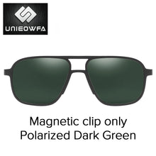 Load image into Gallery viewer, Polarized Magnet Clip On Glasses Frame Men Optical Myopia Eyeglasses Frame Prescription Black Magnet Clip On Sunglasses Male