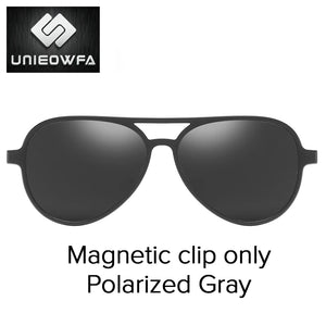 Polarized Magnet Clip on Glasses Frame Men Aviation Prescription Eyeglasses Frame Optical Myopia Pilot Magnet Clip On Sunglasses
