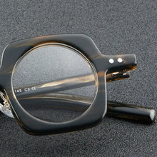 Load image into Gallery viewer, Pop Vintage Round in Square Eyeglasses Frame High-end Acetate Nearsight Eyewear  ALL-MATCH Spectacles