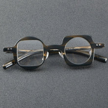 Load image into Gallery viewer, Pop Vintage Round in Square Eyeglasses Frame High-end Acetate Nearsight Eyewear  ALL-MATCH Spectacles