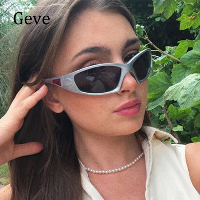 Popular Y2k Women's Sunglasses Vintage Steampunk Sports Brand 2000S Aesthetic Shades Sunglasses For Men Outdoor Goggle Eyewear