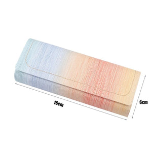Portable Rainbow Glasses Case Reading Glasses Box Sunglasses Eyeglasses Spectacle Case Hard Eyewear Protector Gift