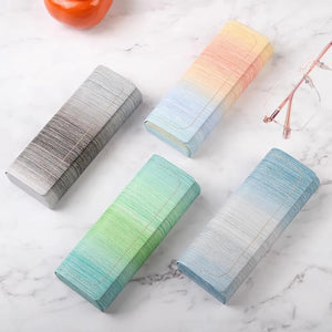 Portable Rainbow Glasses Case Reading Glasses Box Sunglasses Eyeglasses Spectacle Case Hard Eyewear Protector Gift