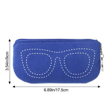 Load image into Gallery viewer, Portable Reading Glasses Zipper Pouch Glasses Case Sunglasses Bag Eyeglasses Sleeve Glasses Box