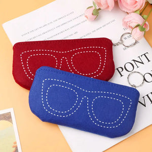 Portable Reading Glasses Zipper Pouch Glasses Case Sunglasses Bag Eyeglasses Sleeve Glasses Box