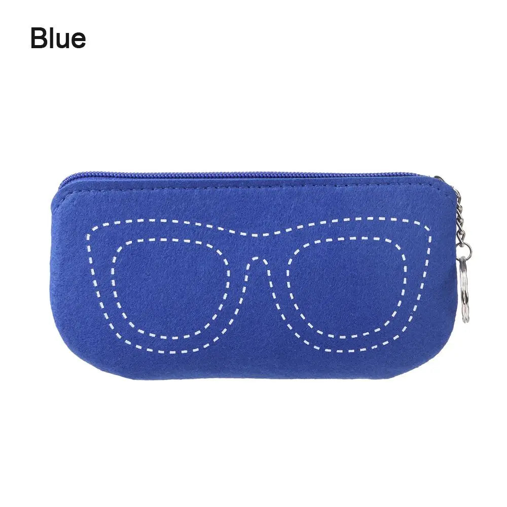 Portable Reading Glasses Zipper Pouch Glasses Case Sunglasses Bag Eyeglasses Sleeve Glasses Box