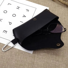 Load image into Gallery viewer, Portable With Metal Buckle Optical Glasses Case Eyewear Eyeglasses Pouch Sunglasses Box PU Leather Glasses Bag