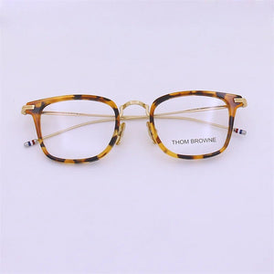 Prescription Eyeglasses Frame Thom Brand Alloy Square Titanium Acetate Glasses Frame Men Women Optical Myopia Spectacles TBX905