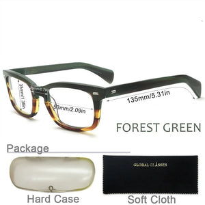 Prescription Myopia Eye Glasses Brown Men Retro Optical Frame Anti Blue Light Eyewear Vintage Male Reading Eyeglasses 617G