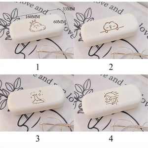 Pressure-Resistant Glasses Box Portable PU Leather Fold-able Sunglasses Bag Eyeglass Cases Men Women
