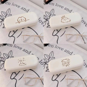 Pressure-Resistant Glasses Box Portable PU Leather Fold-able Sunglasses Bag Eyeglass Cases Men Women