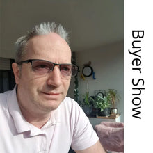 Load image into Gallery viewer, Progressive Multifocal Reading Glasses Frames Men Photochromic Sunglasses Chameleon Lens Metal Rectangular Eyeglasses Frame